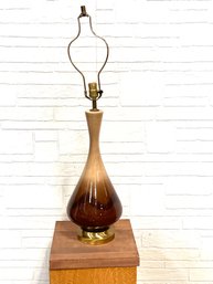 Mid Century Ceramic Drip Glaze Table Lamp