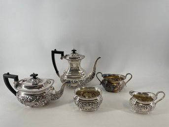Antique Silver Plated Tea Set - Sheffield EPNS Plated