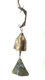Mid-Century Italian Paolo Soleri Brutalist Bronze Wind Chime Bell