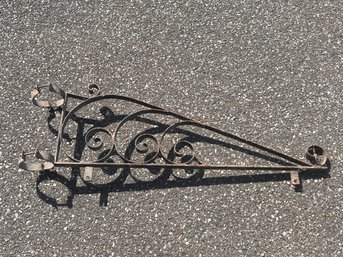 Antique Wrought Iron Hanging Sign Bracket