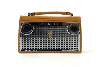 Zenith Royal 700 All Transistor Radio AM Portable (Brown)