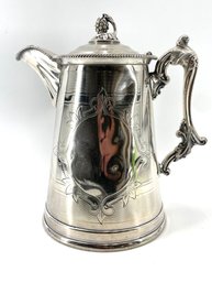 Antique Silver Plate Water Pitcher