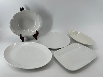 Collection Of Ironstone Serving Platters And Bowl