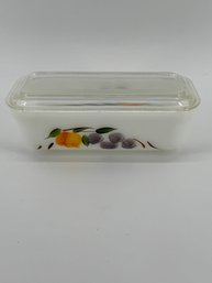 Vintage Fire King Refrigerator Jar