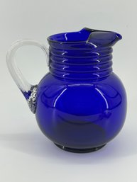 Cobalt Glass Pitcher