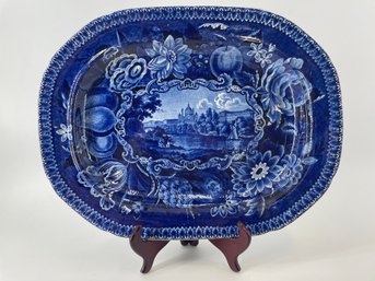 Ralph Halls Select Views Church Of St Charles School Vienna Blue & White Platter