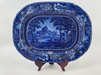 Ralph Halls Palace Of St Germain France Scenery Blue & White Platter