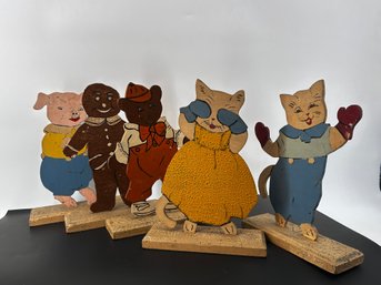 Collection Of 1920s Folk Art Wooden Carvings