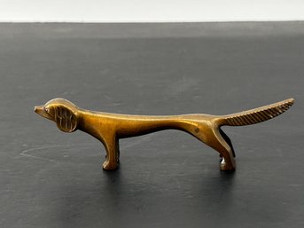 Art Deco Brass Dachshund