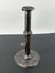Antique Hog Scraper Candlestick Holder