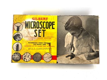 Vintage A.C. Gilbert Microscope Set