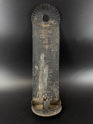 19th-century Tin Candle Sconce