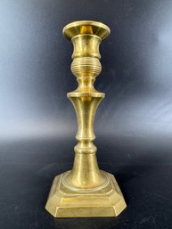19th C. Brass Candle Holder