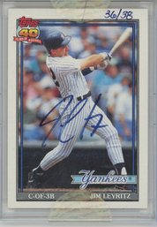 2004 Topps Originals Jim Leyritz Auto /38