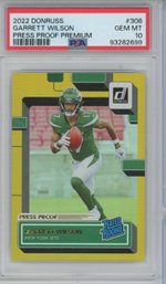 2022 Donruss Garrett Wilson Rookie Press Proof Premium PSA 10
