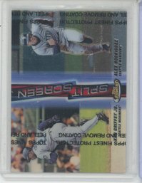 1999 Topps Finest Split Screen Ken Griffey Jr Refractor