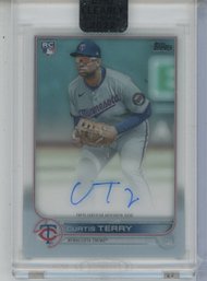 2022 Topps Clearly Curtis Terry Auto