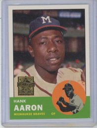 2000 Topps Hank Aaron 1963 Topps Reprint