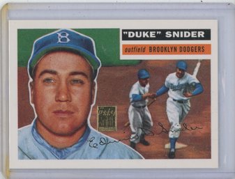 2000 Topps Duke Snider 1956 Topps Reprint