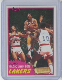 1981 Topps Magic Johnson Second Year Card