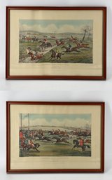 Aylesbury Grand Steeple Chase, Pair Of Horse Racing Prints