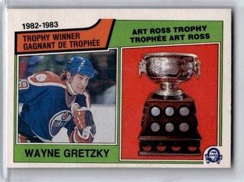 1983 OPC Wayne Gretzky Art Ross Trophy Winner