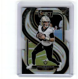 2024 Select Spencer Rattler Silver Prizm Die Cut Rookie