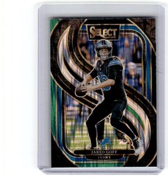 2024 Select Jared Goff Blue Green Shock Prizm