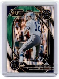 2024 Select Roger Staubach Green Blue Shock Prizm