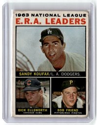 1964 Topps NL ERA Leaders Sandy Koufax