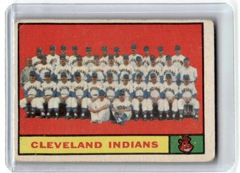 1961 Topps Cleveland Indians Team Card