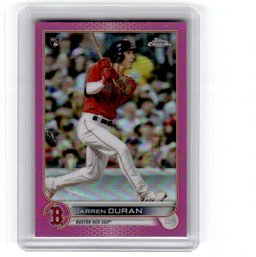 2022 Topps Chrome Jarren Duran Pink Refractor Rookie