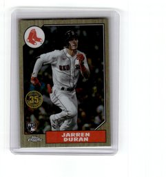 2022 Topps Chrome Jarren Duran 35th Anniversary Rookie