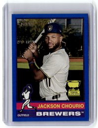 2025 Topps Heritage Jackson Chourio Blue All Star Rookie Cup