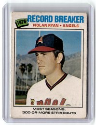 1977 O-Pee-Chee Nolan Ryan Record Breaker