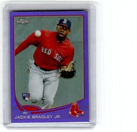 2013 Topps Chrome Jackie Bradley Purple Refractor Rookie