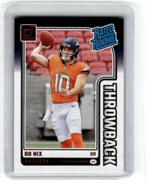 2024 Donruss Bo Nix Rated Rookie Throwback