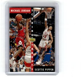 1993 Upper Deck Michael Jordan Scottie Pippen Scoring Threats