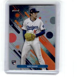 2025 Topps Finest Roki Sasaki Rookie Refractor
