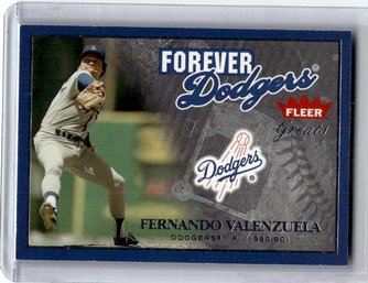2004 Fleer Great Fernando Valenzuela Forever Dodgers /1980