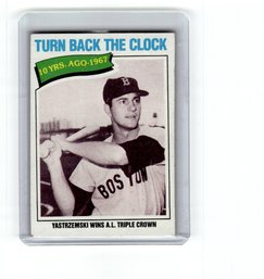 1977 Topps Carl Yastrzemski Turn Back The Clock