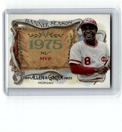 2022 Allen Ginter Joe Morgan Banner Season