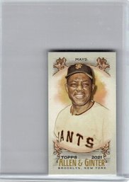 2021 Allen Ginter Willie Mays Mini