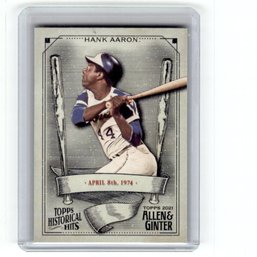 2021 Allen Ginter Hank Aaron Historical Hits