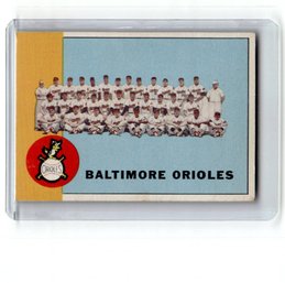 1963 Topps Orioles Team Card