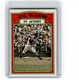 1972 Topps Tug Mcgraw In Action