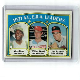 1972 Topps AL ERA Leaders