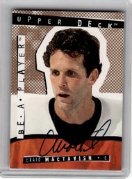 1995 Upper Deck Be A Player Auto Craig Mactavish