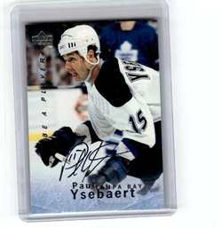 1996 Upper Deck Be A Player Auto Paul Ysebaert