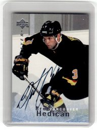 1996 Upper Deck Be A Player Auto Bret Hedican